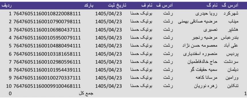 کد رهگیری 1405/04/23
