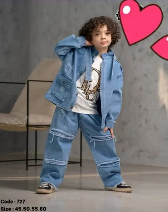 ست سه تیکه جین عیدانه