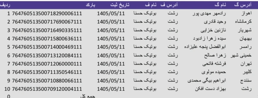 کد رهگیری 1405/05/11