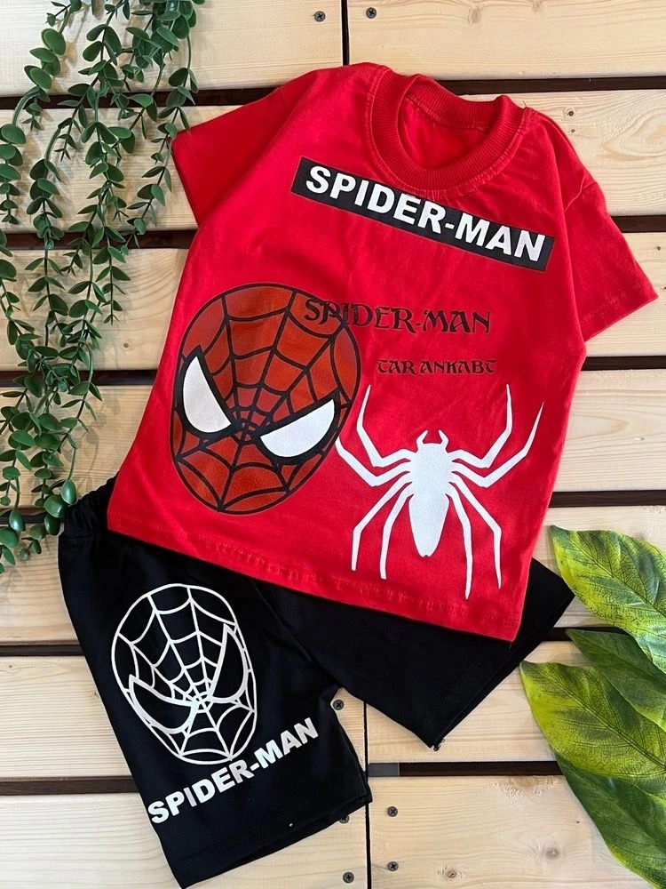 تیشرت شلوارک مردعنکبوتی