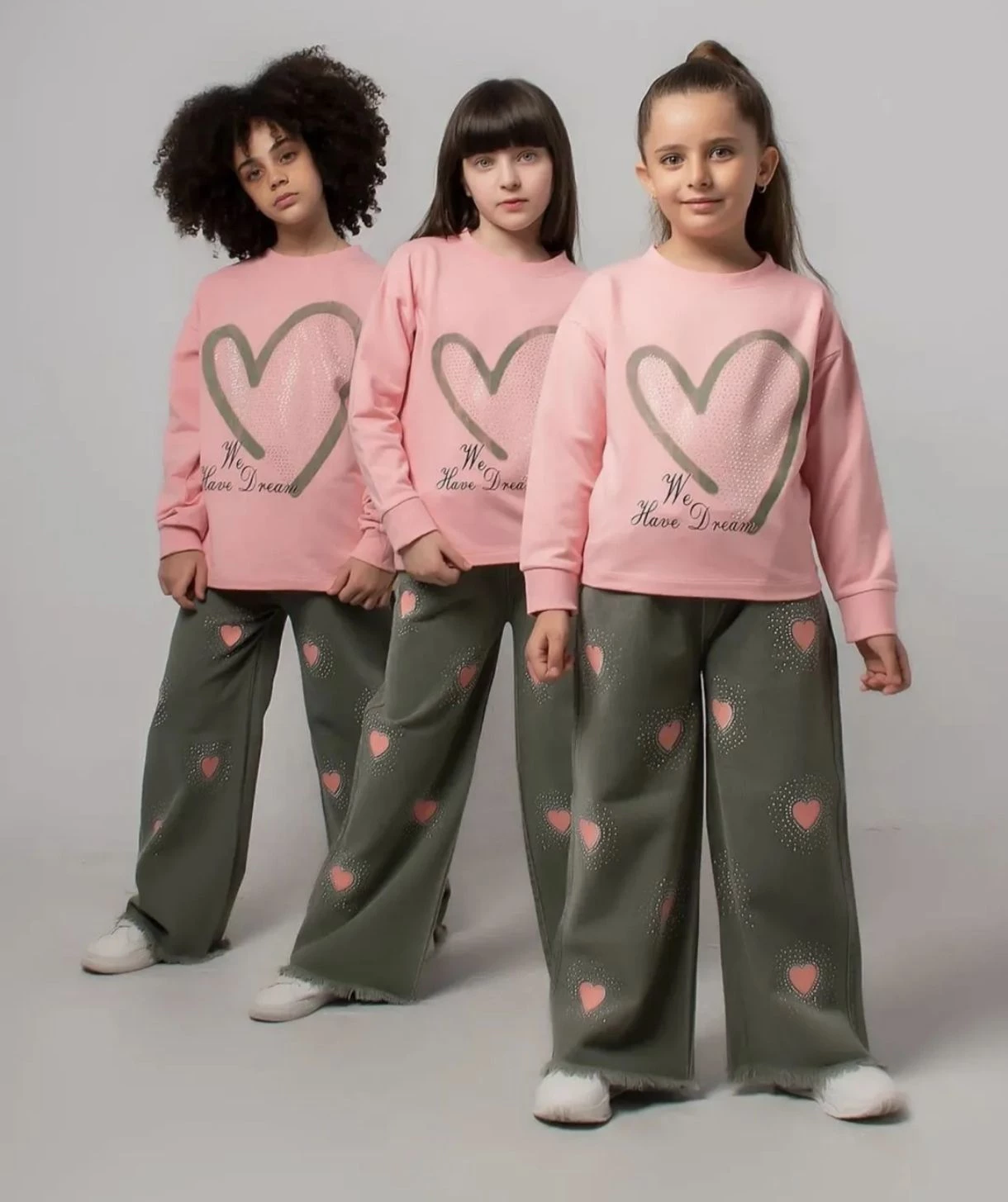 ست بلوزشلوار بیرونی قلبی