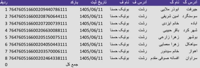 کد رهگیری 1405/06/11