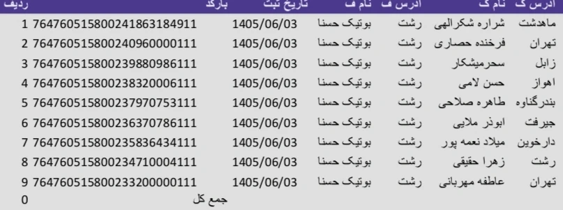 کد رهگیری 1405/06/03