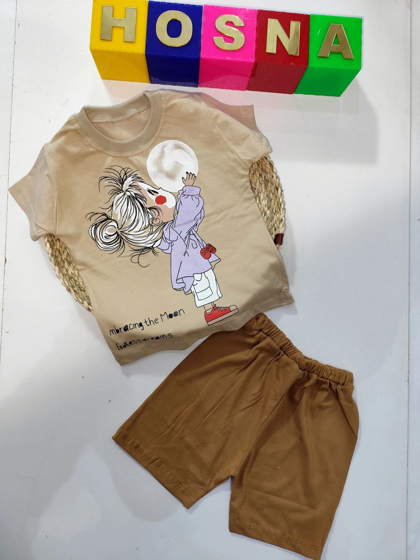 تیشرت شلوارک دخترماه