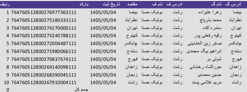 کد رهگیری 1405/05/04