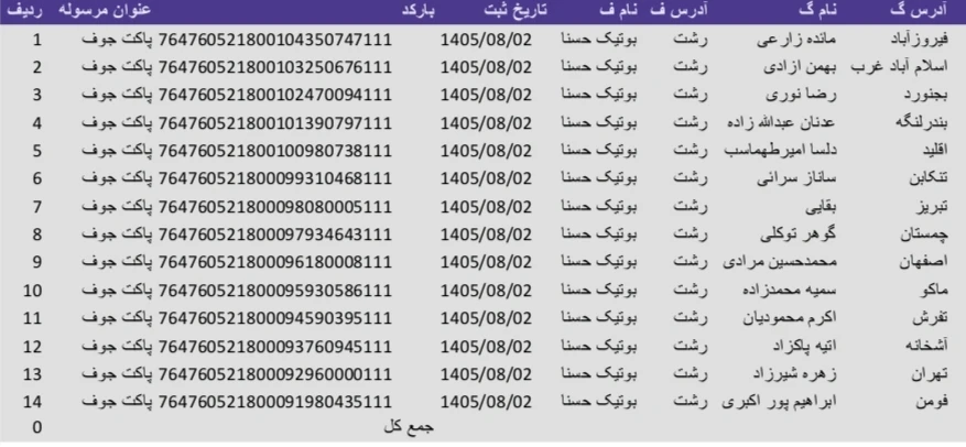 کد رهگیری 1405/08/02