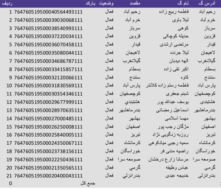 کد رهگیری 1405/07/09